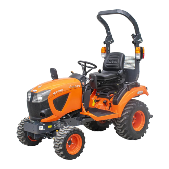 Kubota BX261D Operator's Manual