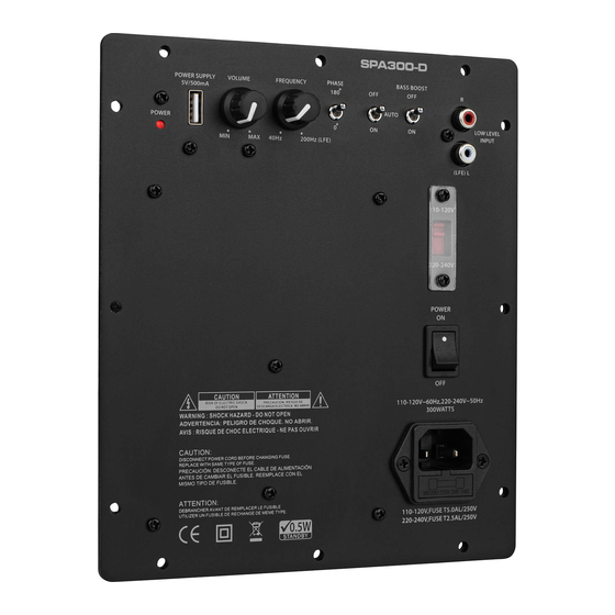 DaytonAudio SPA300-D User Manual