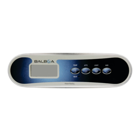 User Manuals: HydroQuip BALBOA BP Series Control System