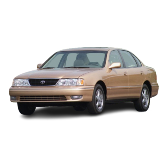 Toyota Avalon 1998 Operating Manual