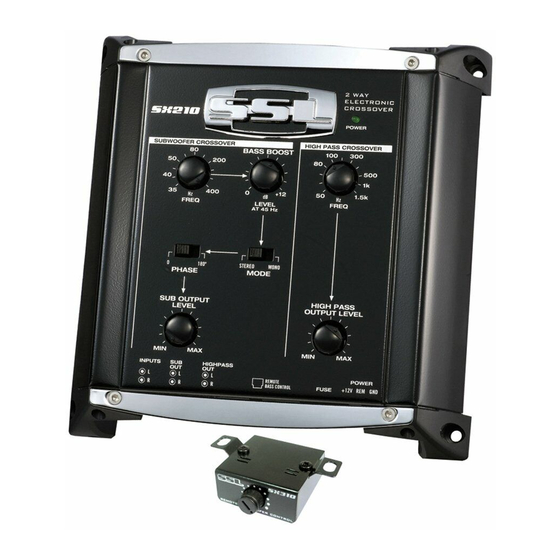 Ssl SX210 User Manual