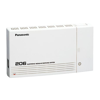 Panasonic KX-T206SBX Service Manual And Technical Manual