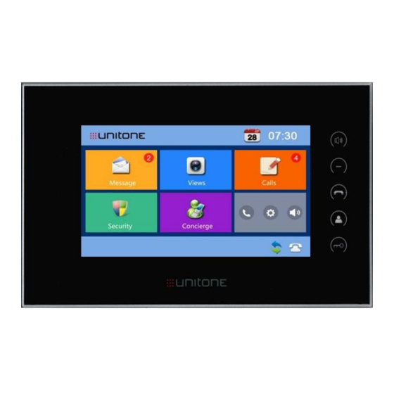 Unitone UNI-VM7-BL Touchscreen Monitor Manuals