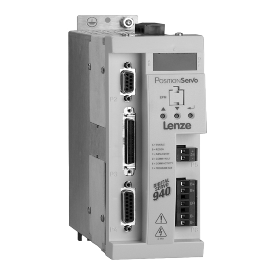 Lenze POSITIONSERVO 940 User Manual