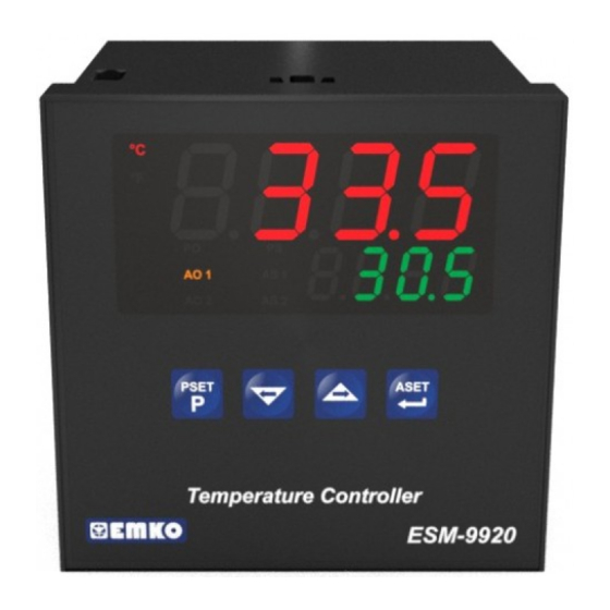 EMKO ESM- 20 Series Manual