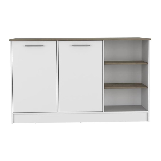TUHOME Furniture GINGER KITCHEN ISLAND Assembly Instructions Manual