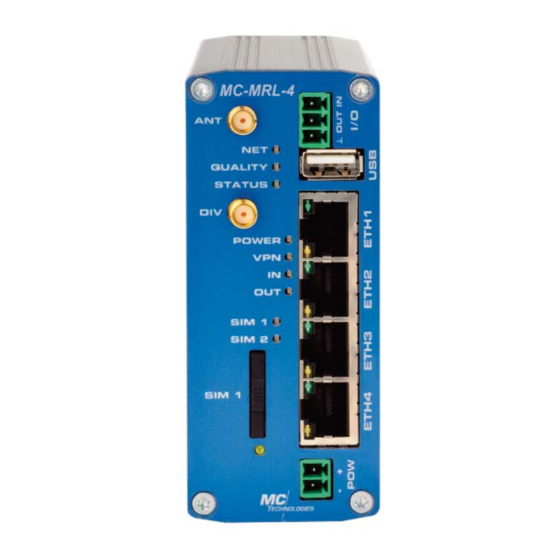 MC Technologies MC-MRL User Manual