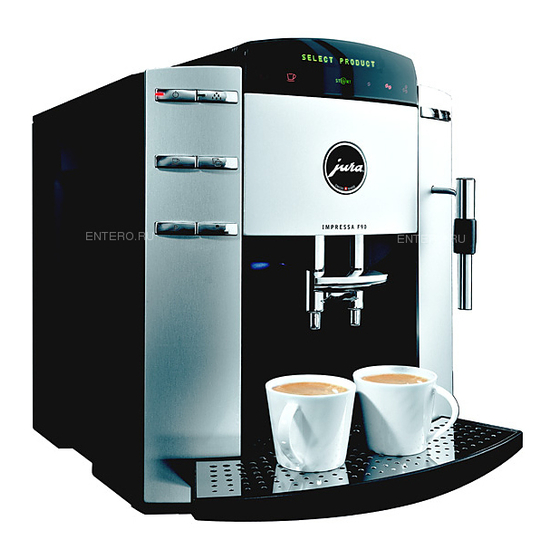 Jura IMPRESSA F90 Instructions For Use Manual