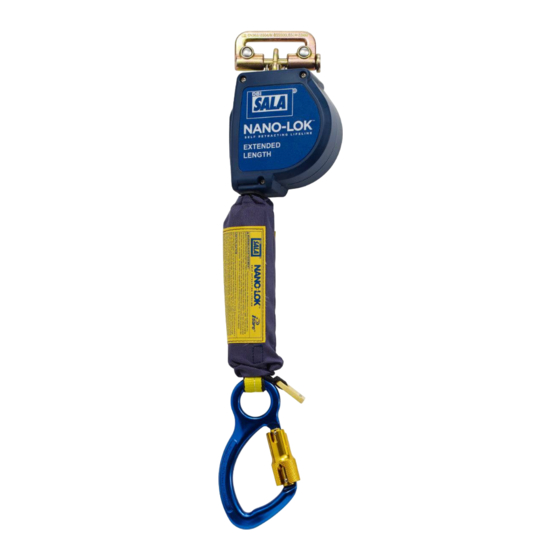 DBI SALA Nano-Lock 3101614 Instruction Manual