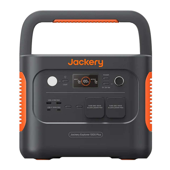 Jackery EXPLORER 1000 PLUS User Manual