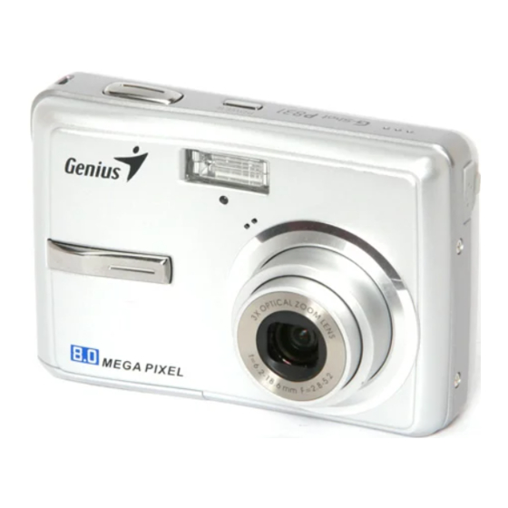 GENIUS P831 Digital Camera Manuals
