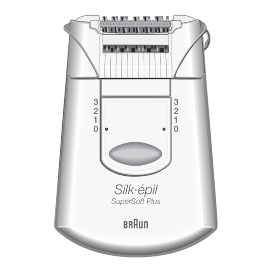 Braun Silk'epil SuperSoft Plus body system ER 1393 Manual