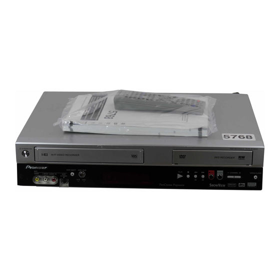 Pioneer DVR-RT401-S Manuals