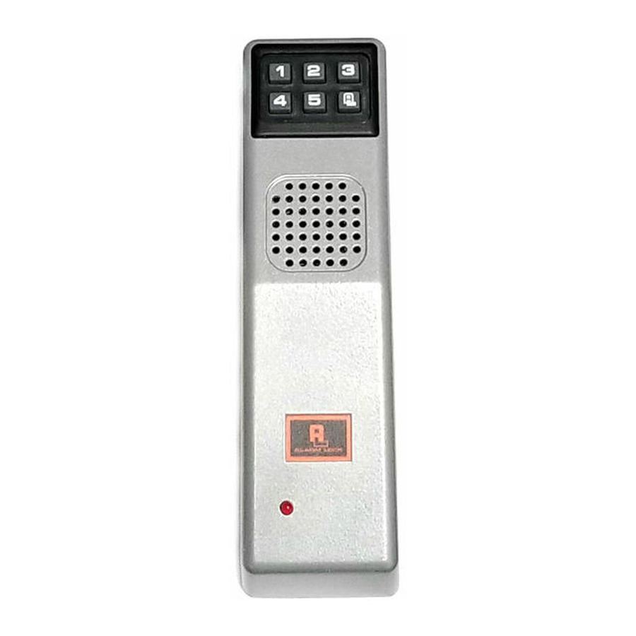 Alarm Lock PG30 Installation Manual