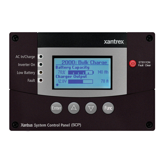 XANTREX XANBUS SYSTEM CONTROL PANEL OWNER'S MANUAL Pdf Download ...