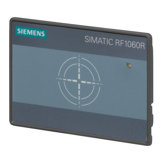 Siemens SIMATIC RF1060R Manuals