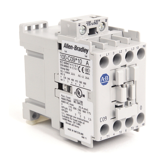 Rockwell Automation C09 Series Installation Instruction