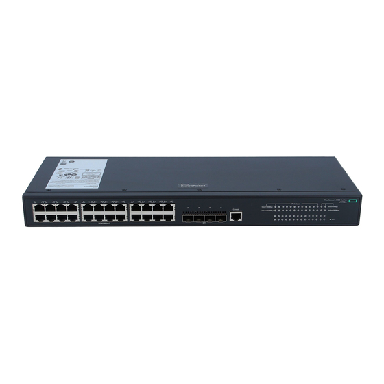 HP 5130-24G-4SFP+ EI Network Switch Manuals