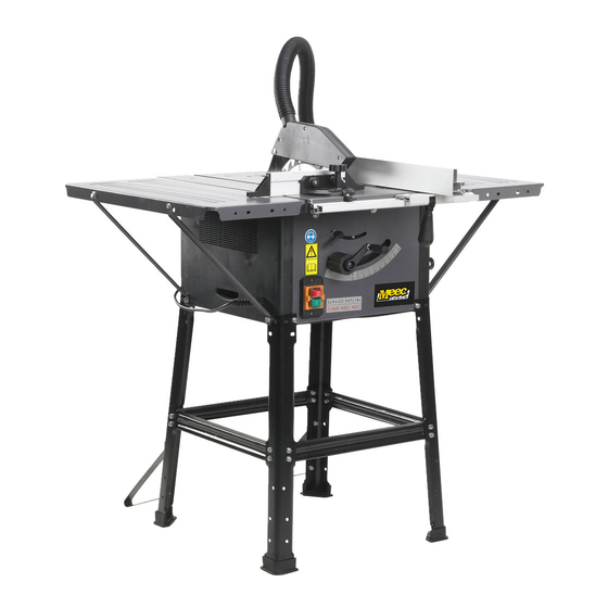 User Manuals: Meec tools 278-449 Table Saw