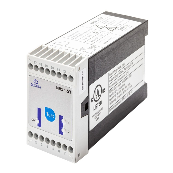 GESTRA NRS 1-53 Original Installation Instructions