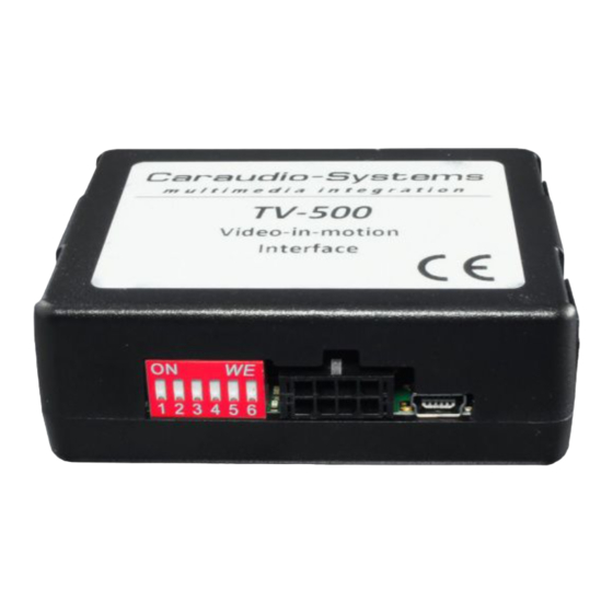 Car-Interface TV-Free CI-TF-UCON22 Manual
