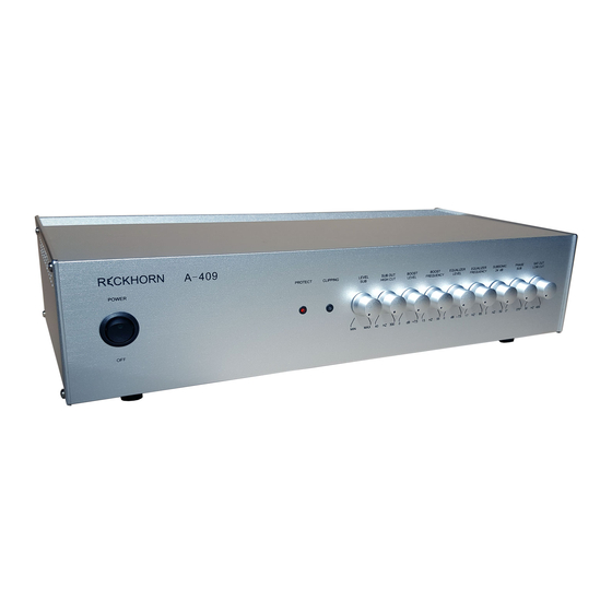Reckhorn A-409 User Manual