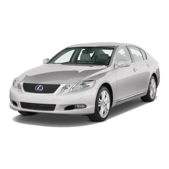 Lexus GS 450h 2008 Warranty And Services Manual