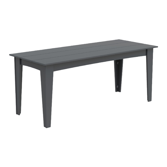 Loll Designs ALFRESCO TABLE 72 Assembly Instructions & Product Info
