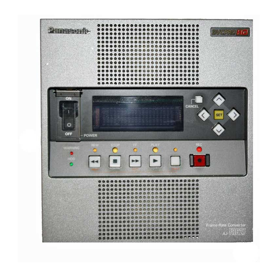 Panasonic AJ-FRC27E Operating Instructions Manual