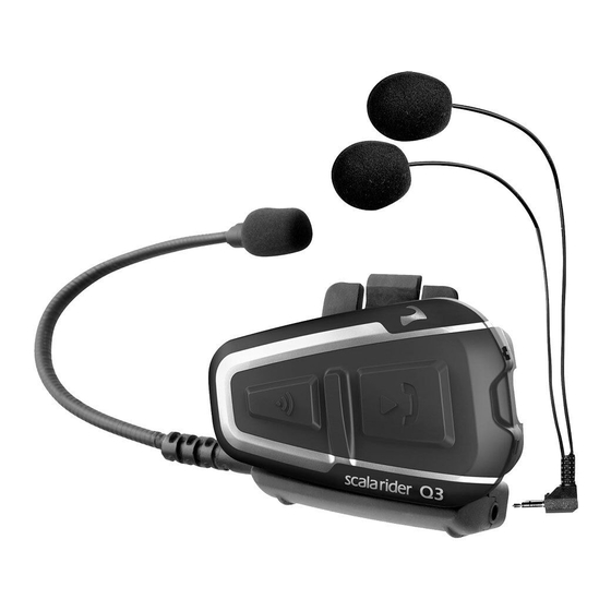 Cardo Systems scala rider Q3 Quick Manual
