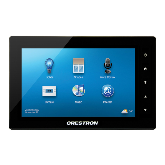 Crestron TSW-552 Configuration Manual