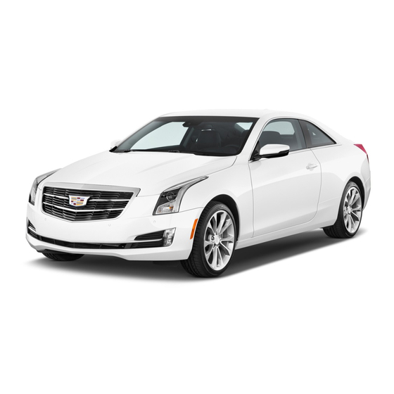 Cadillac 2016 ATS Convenience/Personalization Manual