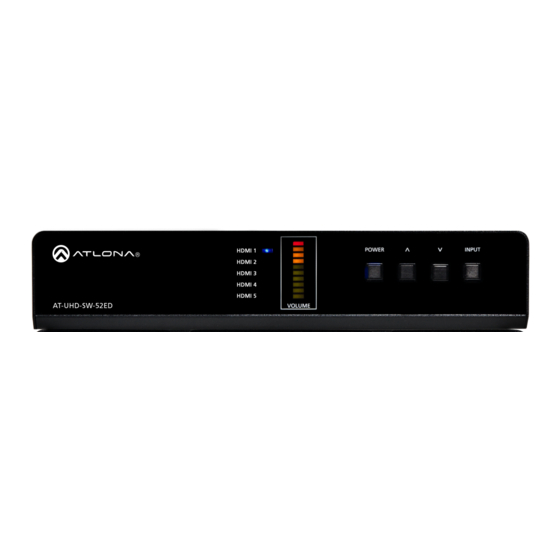 Panduit ATLONA AT-UHD-SW-52ED User Manual