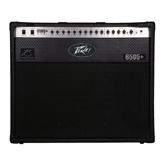 Peavey 6505 + 112 Operating Manual