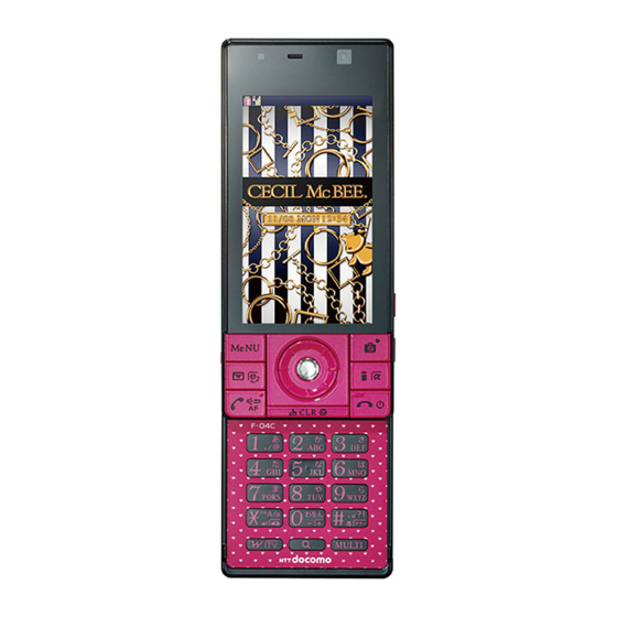 NTT docomo F-04C Instruction Manual