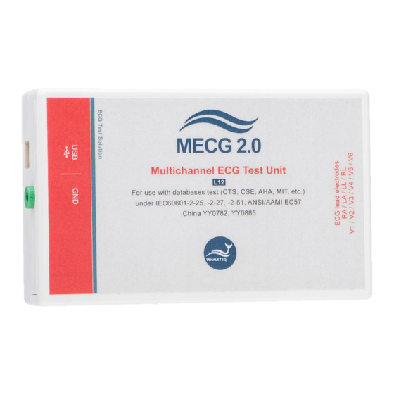 WHALETEQ MECG 2.0 User Manual