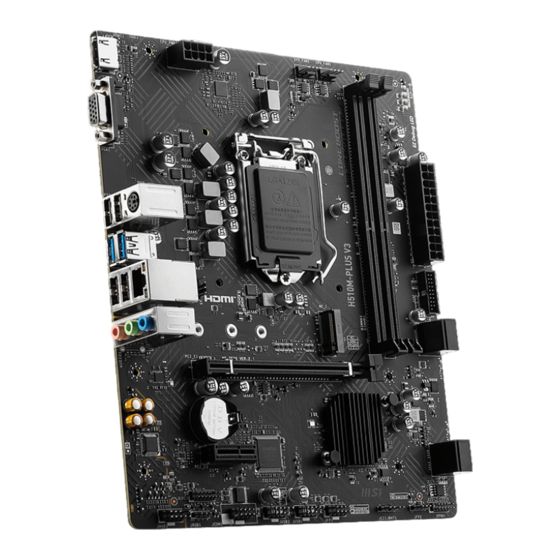 MSI H510M PLUS V3 User Manual