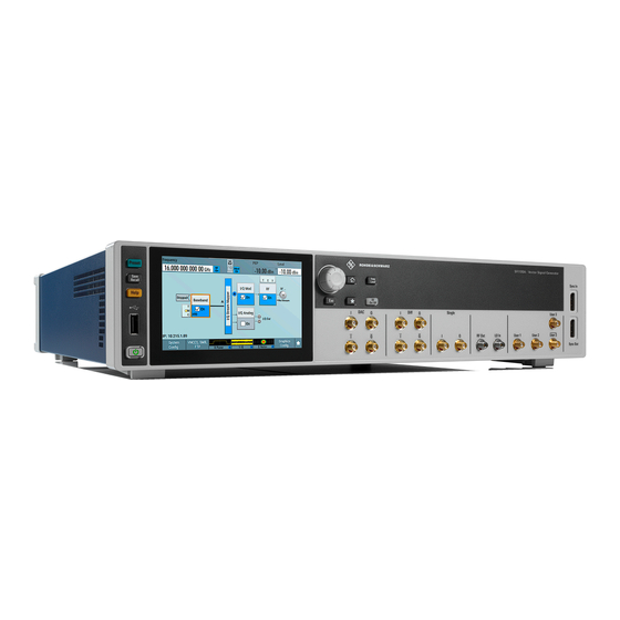 Rohde & Schwarz R&S SFI100A Getting Started