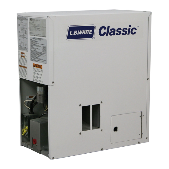L.B. White Pilot Light Ignition Installation And Service Manual