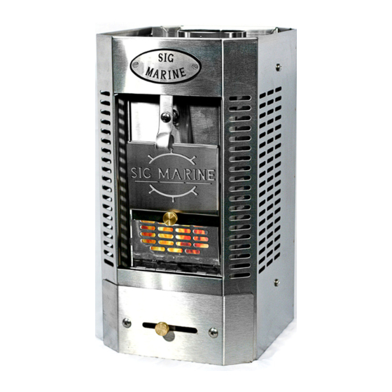 Sig Marine Cozy Cabin Solid Fuel Heater Operating And Installation Instruction Manual