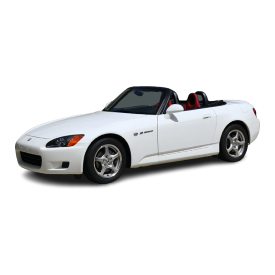 Honda 2001 S2000 Owner's Manual