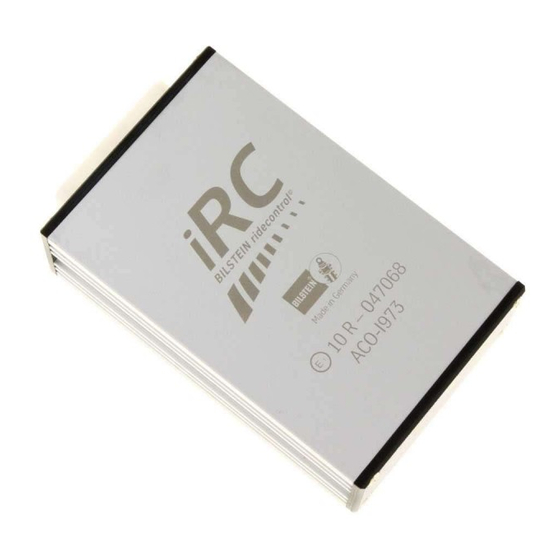 Bilstein iRC ridecontrol Mounting Instruction And Manual