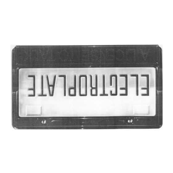 CrimeStopper Electroplate EP-3000 Installation Instructions