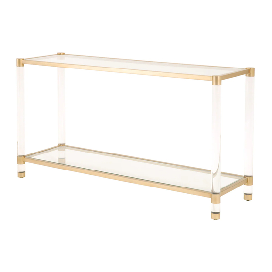 Essentials For Living NOUVEAU CONSOLE TABLE Assembly Instructions