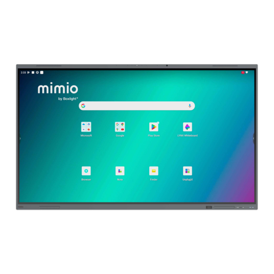 BOXLIGHT MimioPro G User Manual