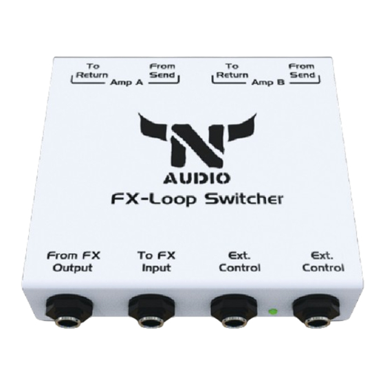 N-audio Two Amps To Cabinet FX-Loop Switcher User Manual