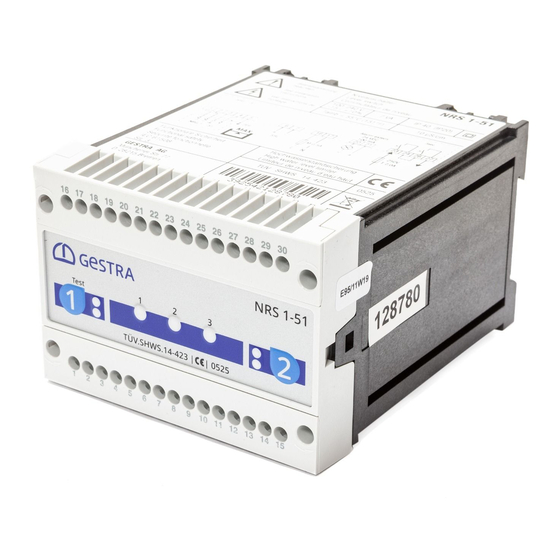 GESTRA NRS 1-51 Installation Instructions Manual