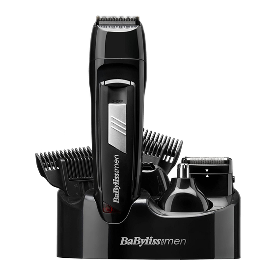 BaByliss for MEN 7056CU Grooming Kit Manuals