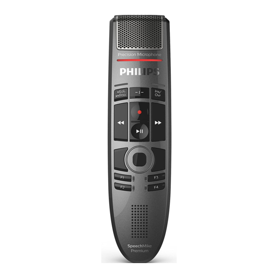 Philips SpeechMike Premium Touch SMP3700 Manual