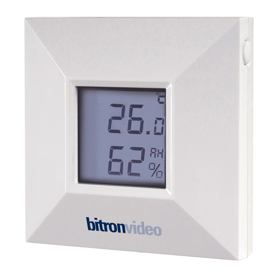 Bitron Video AV2010/27A Quick Start Manual